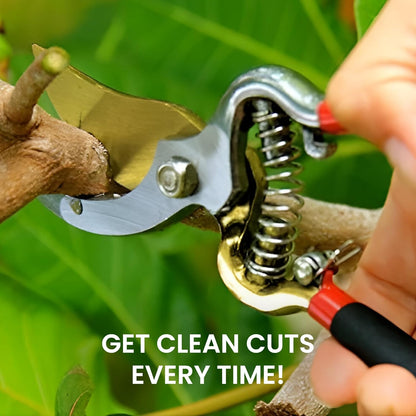 GARDEN GURU Indestructible Titanium Garden Clippers - Professional Bypass Hand Pruner Pruning Shear