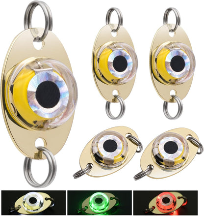 LED Underwater Fishing Lures，LED Lighted Bait Flasher，Deep Drop Fishing Lures，Fish Eye Attractive