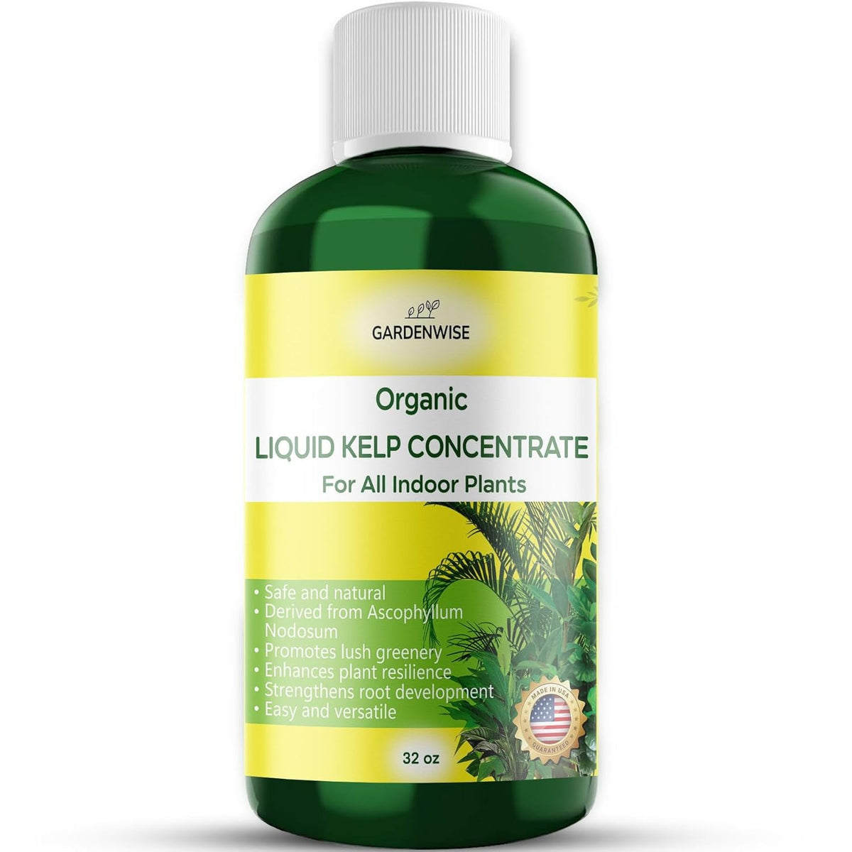 Organic Premium Kelp Seaweed Fertilizer - Liquid Hydroponics Fertilizer - Liquid Plant Food