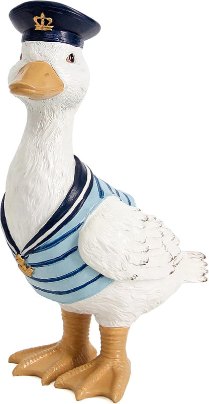 Garden Duck Statues for Outdoor Decorations,Porch Duck Figurine Sculptures for Garden Decor,Animal