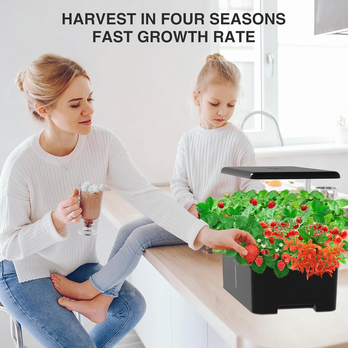 Hydroponics Growing System Herb Garden - MUFGA 18 Pods Indoor Gardening System with LED Grow Light
