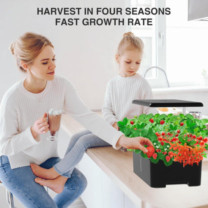 Hydroponics Growing System Herb Garden - MUFGA 18 Pods Indoor Gardening System with LED Grow Light