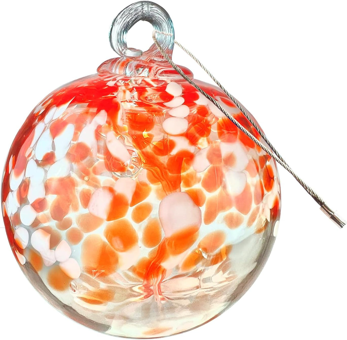 Dale Tiffany Hand Blown Glass, 6" Diameter Nova, Tree of Life Collection, Witch Globe Hanging