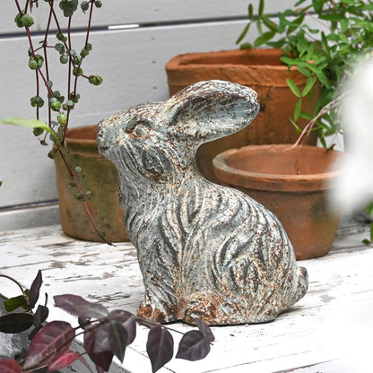 All Chic Bunny Decor Garden Statue Cement Rabbit Statue for Home Garden Indoor Outdoor Statues for