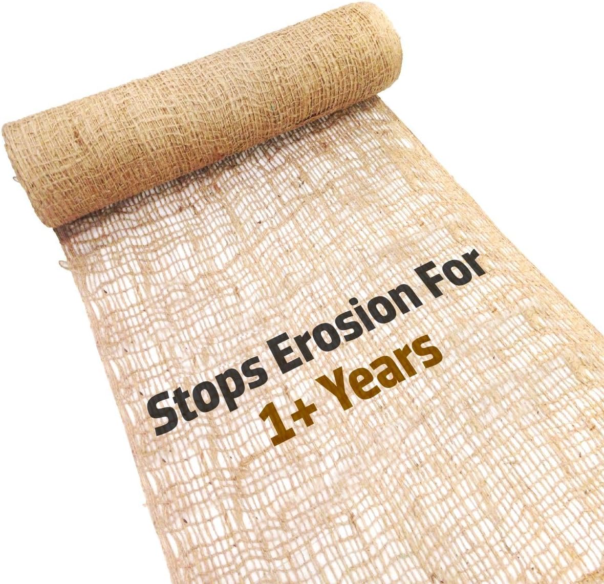 Sandbaggy Jute Netting Roll, 4 ft x 225ft - Biodegradable Erosion Control Blanket for Slopes, Hills