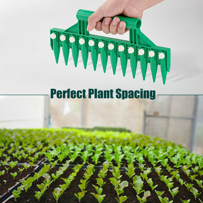Seed Dibber, Multifunctional Seed Spacer Tool, Seed-in Soil Digger Garden Spacer aid for Planting