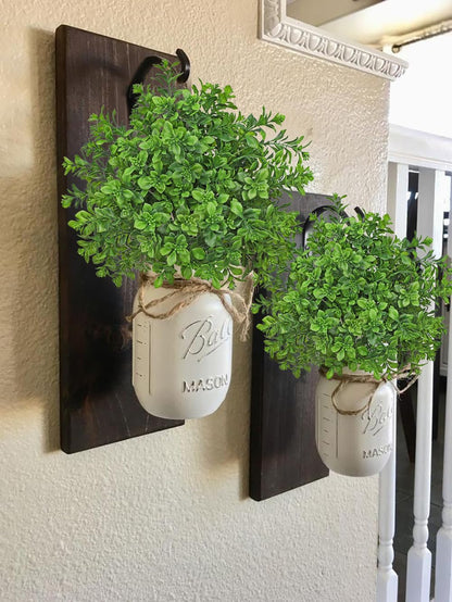 Artificial 5Pcs Faux Seeded Eucalyptus Leaves Stems Fake Plants Sharp UV Resistant Faux Plastic