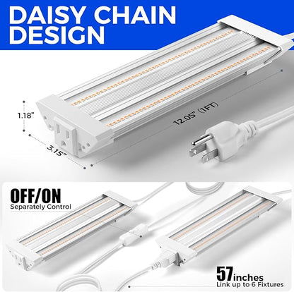 Barrina TX18 1FT Grow Light for Indoor Plants, 72W(4 x 18W, 360W Equivalent), High PPFD, Full