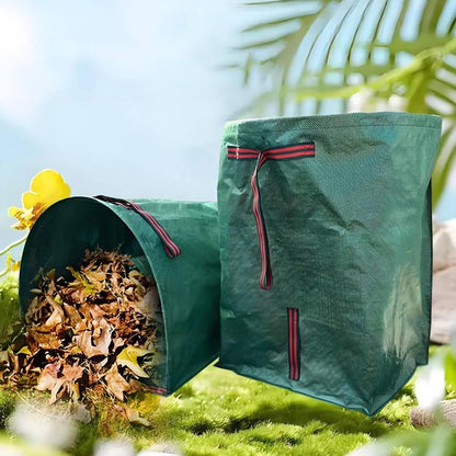 72 Gallon Garden Bags for Debris,2-Pack Yard Waste Bags,Large Dustpan-Type Lawn Bags with Gardening