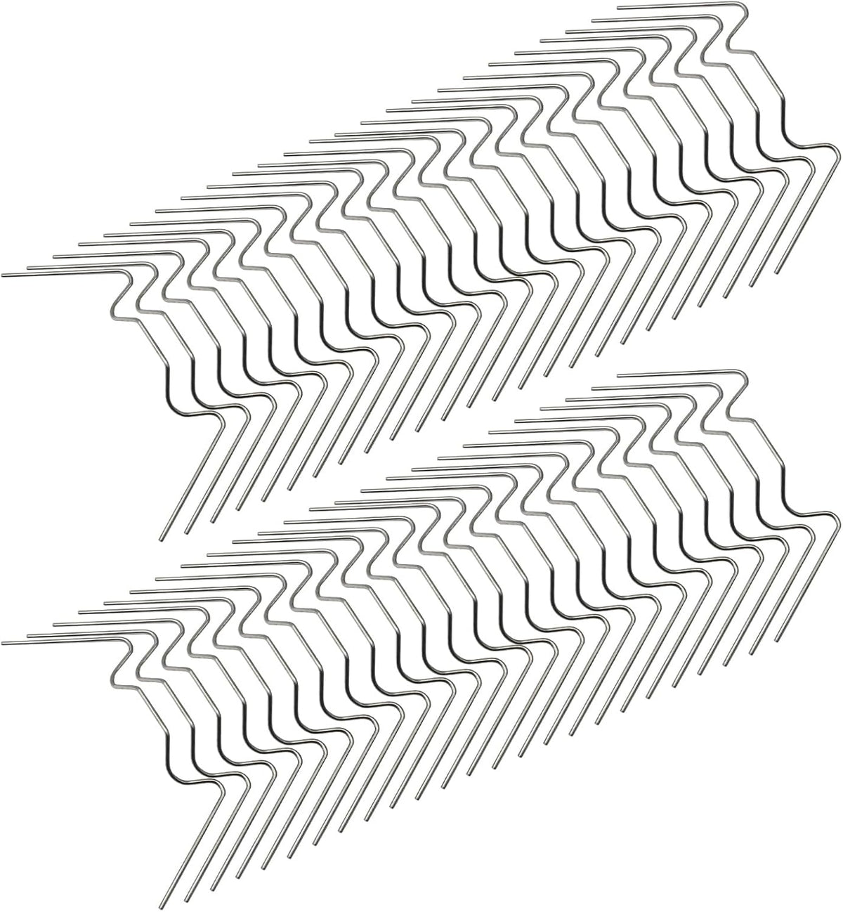 MDEOOSKY 50pcs Greenhouse Glazing Clips Stainless Steel W Type Clip Leaf Spring Clips Mini for