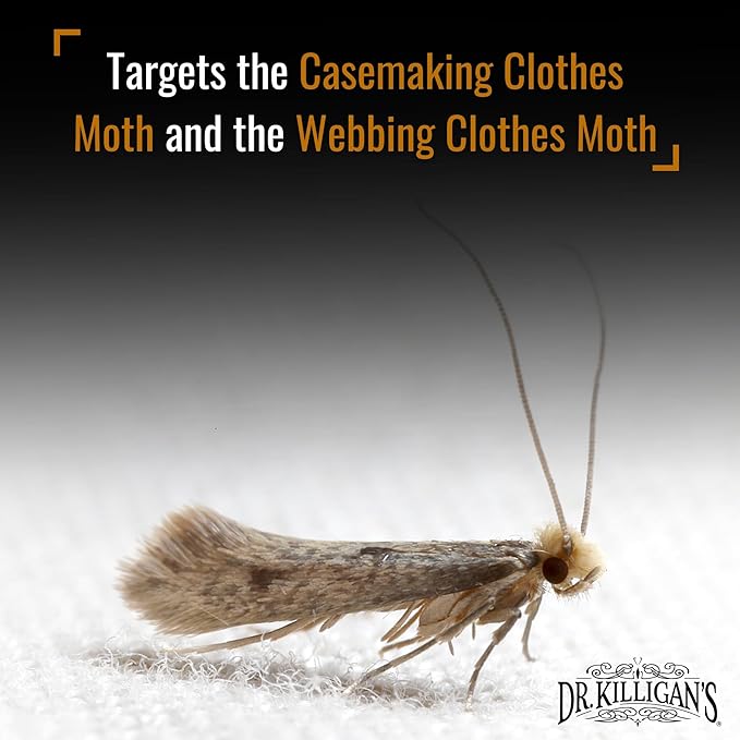 Dr. Killigan's Premium Double Potent Clothing Moth Traps with Pheromones Prime | Organic Clothes