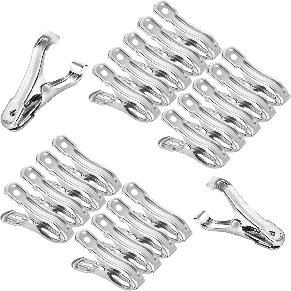 20 Pcs 2inches Gardening Clips for Netting, Greenhouse Clamps Made of Stainless Steel, Have a