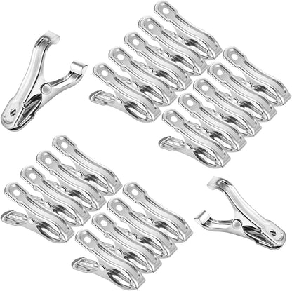 20 Pcs 2inches Gardening Clips for Netting, Greenhouse Clamps Made of Stainless Steel, Have a