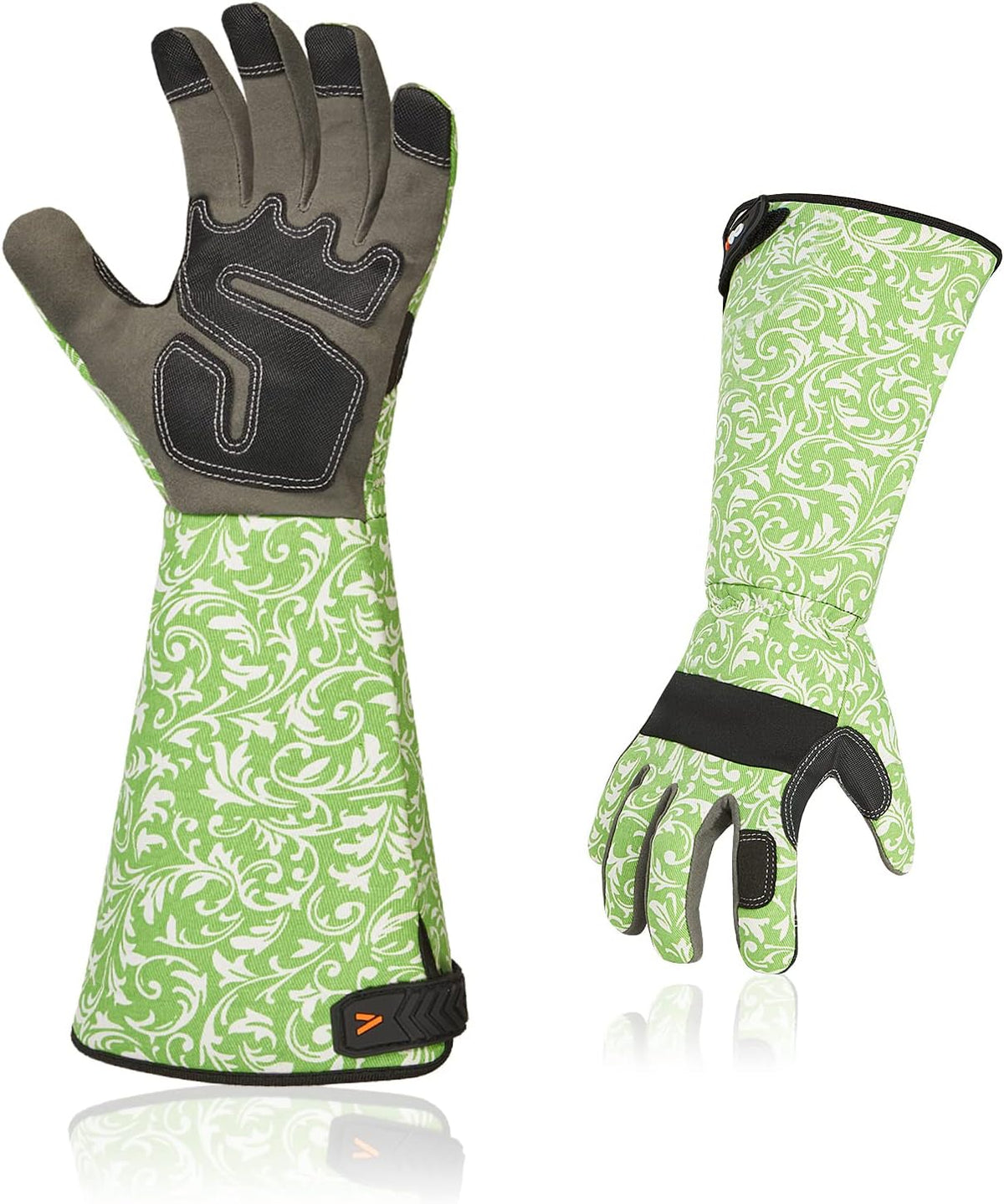 Vgo... 1 Pair Gardening Gloves Ladies,Safety Work Gloves,Long Sleeves Gauntlet,Puncture