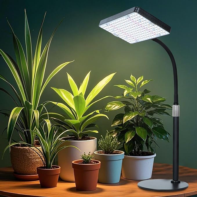 FECiDA Smart Control Desk Grow Light with Timer 4/8/12H, 25W Table Top Grow Lights for Indoor