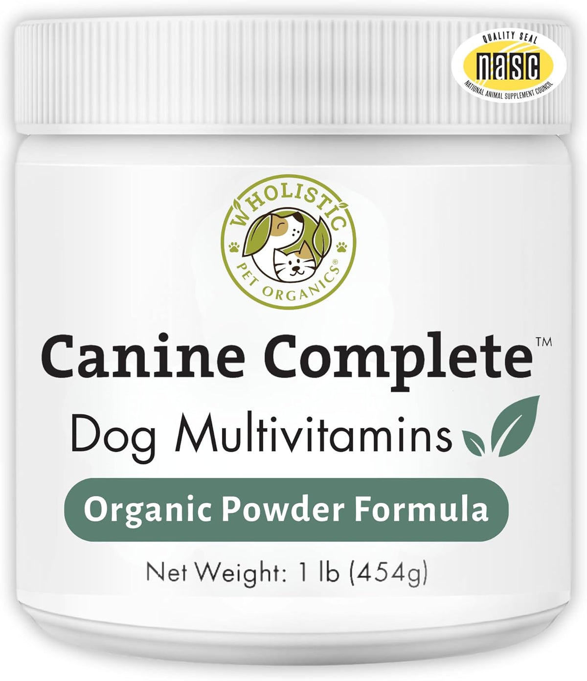 Wholistic Pet Organics Canine Complete - Dog Multivitamin Powder - 1 Lb - Daily Dog Vitamins and
