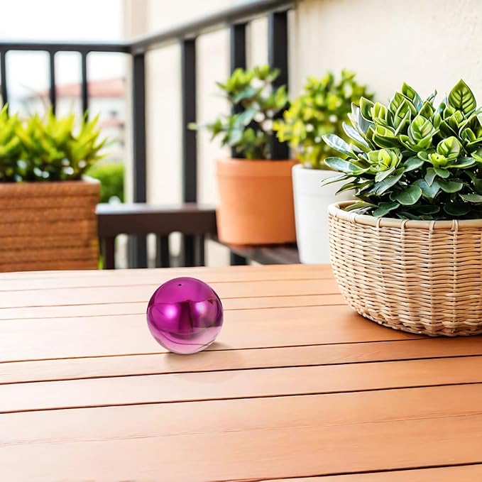 Gazing Globe Mirror Ball 4.72 Inch, Set of 2 – Perfect for Garden Decorations, Outdoor Spaces, and