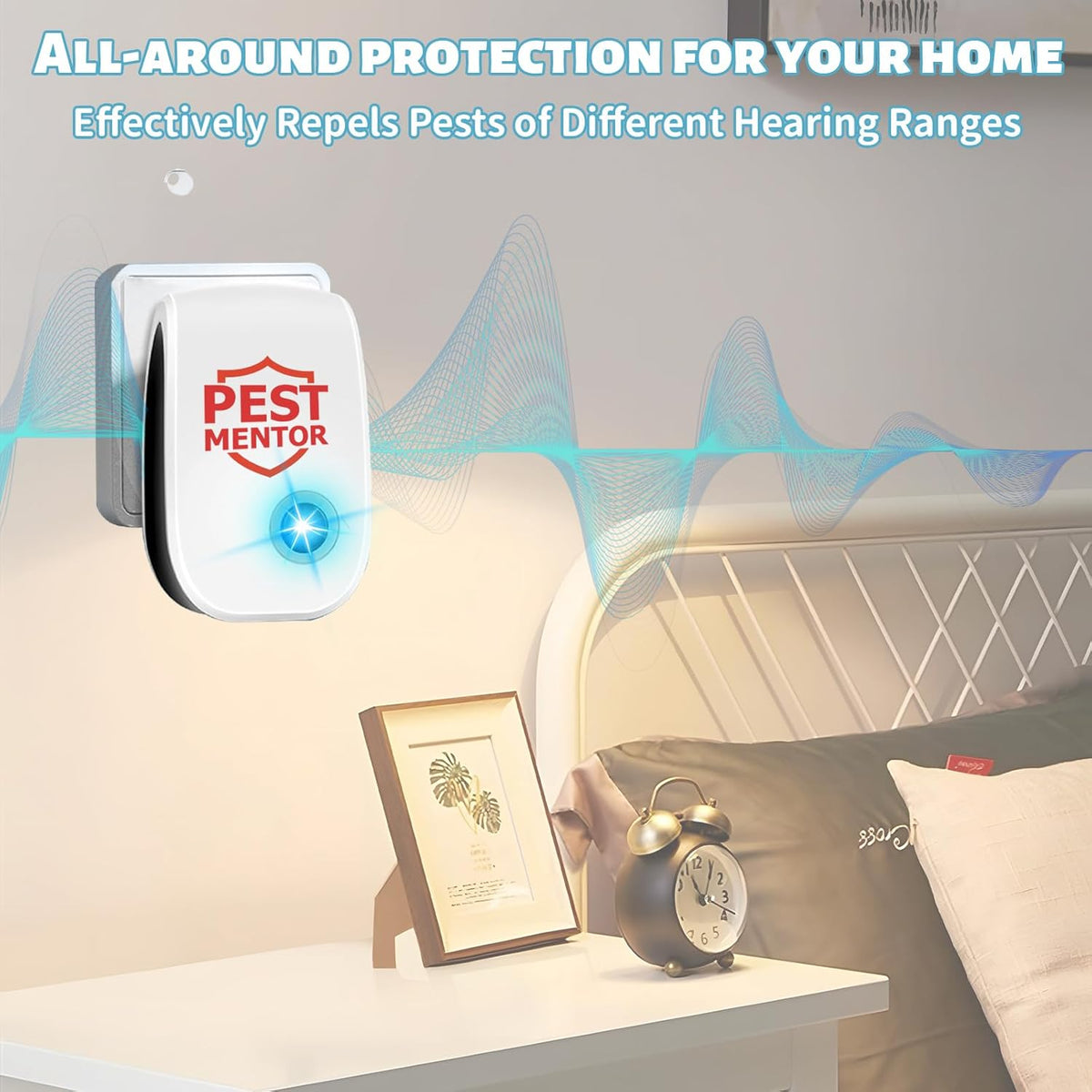 Ultrasonic Pest Repellent 10 Packs, Indoor Pest Control Repeller Plug in,Mouse Rodent Repellent for