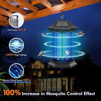 Bug Zapper Outdoor Indoor, 18W Power & 4400V Instant Grid Mosquito Repellent, Insect Control