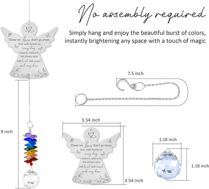 Memorial Suncatcher Ornament - Those we Love Don't go Away - Sympathy Gift for Loss of Loved One