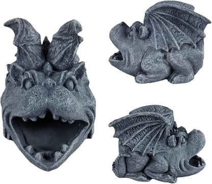 Gargoyle Statues Garden Decoration, Resin Statue Outdoor Decor, Animal Downspout Diverter