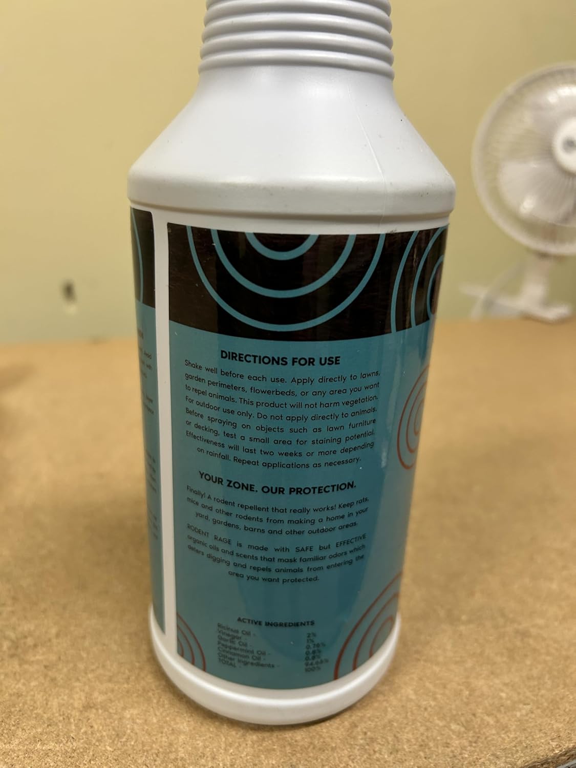 Rodent Rage Rat and Mouse Repellent; All-Natural Rodent Outdoor Barrier; Keeps Rats and Mice Out of