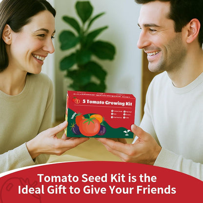 5 Pack Tomato Seeds for Planting - 100+ Heirloom Tomato & Tomatillo Seeds Variety Pack to Grow in