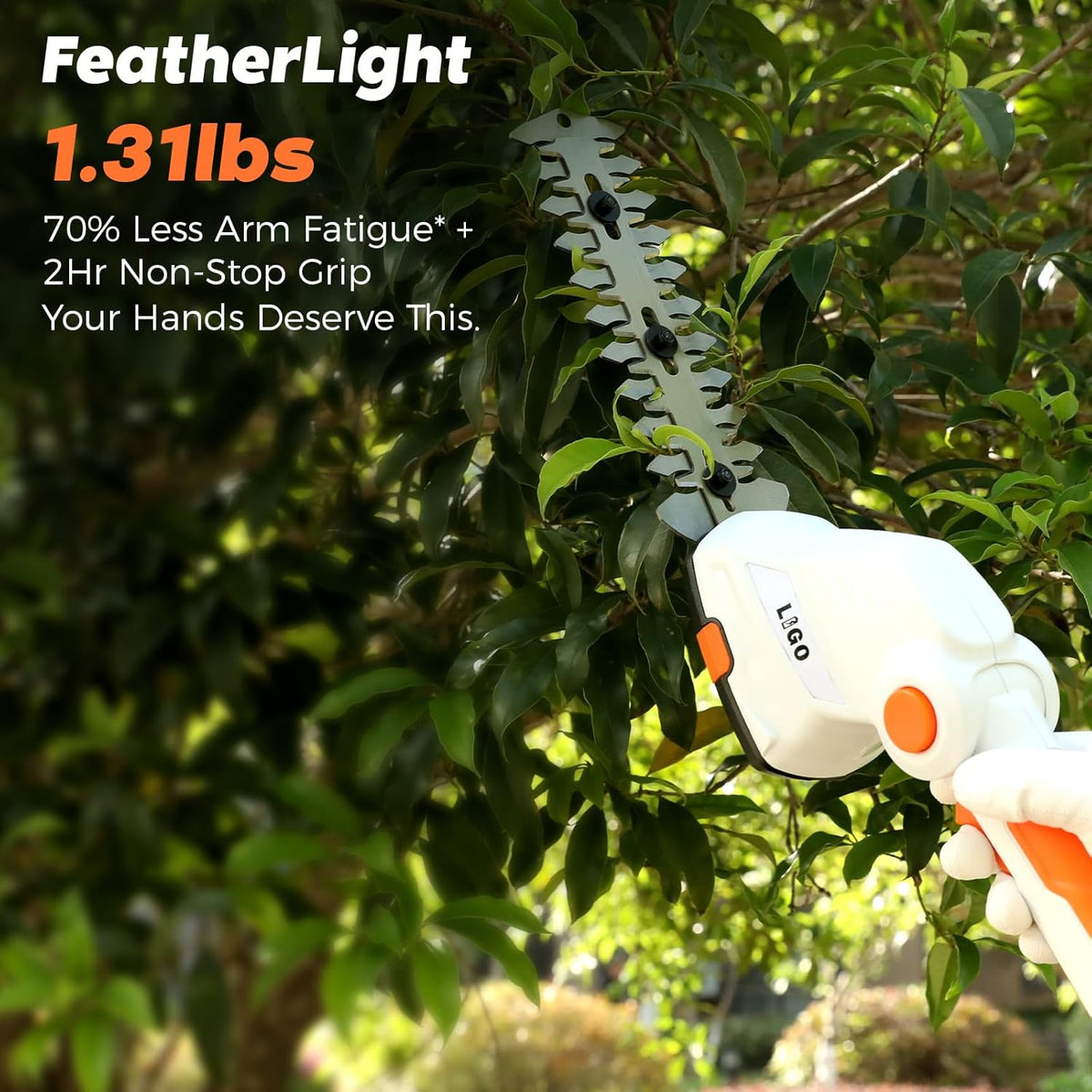 LIGO 2-in-1 Cordless Grass Shear and Shrub Trimmer, 7.2V Lightweight Handheld Lawn Edger & Hedge