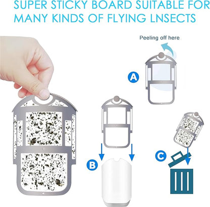 16 Pack Refill Cartridge Compatible with Flying Insect Trap,Replacement 100% Fit
