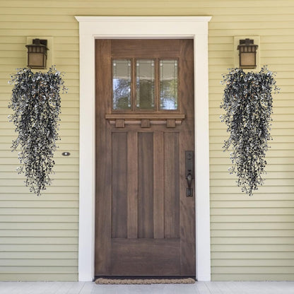 RECUTMS Artificial Hanging Plants 4 Pcs Fake Ferns Artificial Plants Large Faux Hanging Plant Wall