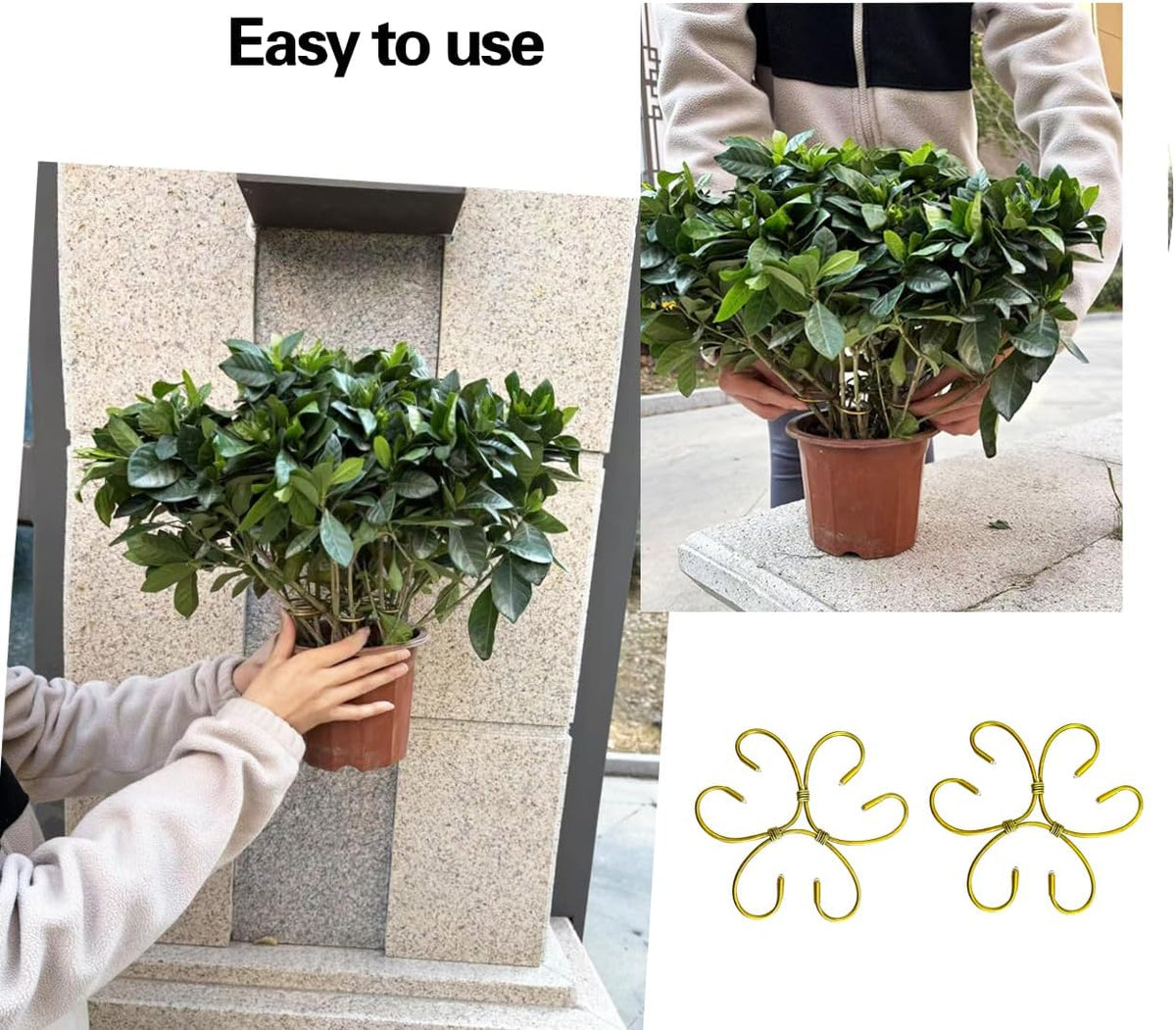 2PCS 6" Plant Stem Support,Stabilizer Grapple Holder for Monstera and Climbing Plants,Reusable