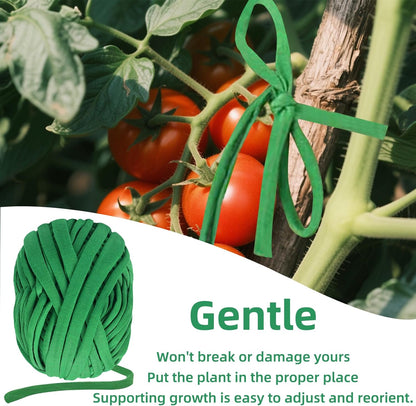 2 Packs Garden Twine, Soft Plants Ties, Green Garden String for Climbing Plants, Vines Plant