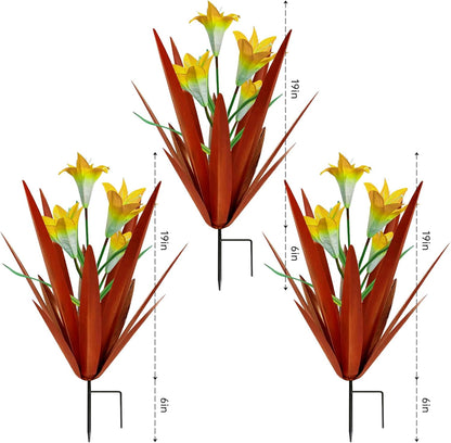 Homight Metal Agave Plant Outdoor Decoration Lily Mexican Yard Art Garden Gift Home Decor Hand