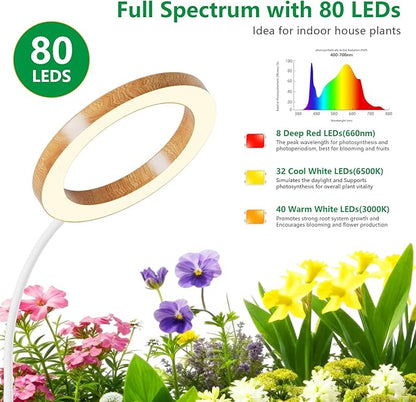 Full Spectrum Grow Light with Stand for Indoor Plants, Floor Plant Light, 6/12/18H Timer, 3 Color