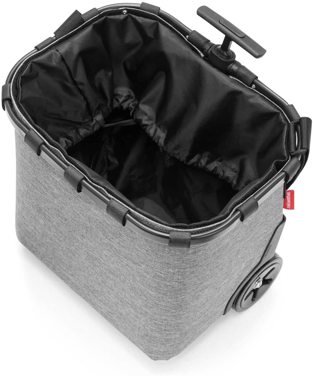 reisenthel carrycruiser Twist Silver - Portable Shopping Trolley with Sturdy Aluminum Frame