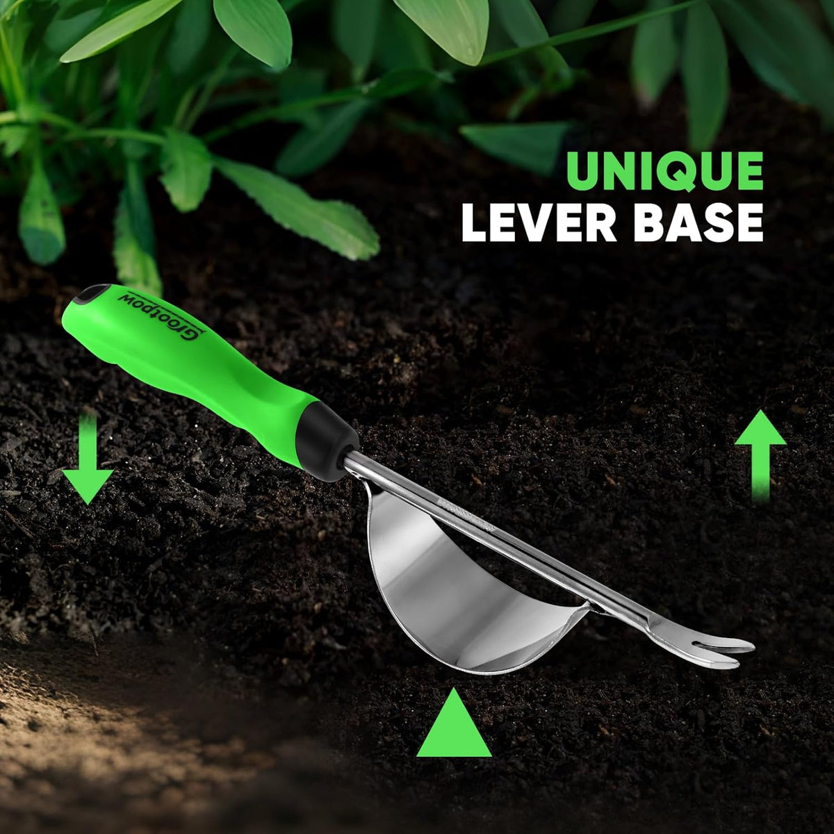 Grootpow HW1 Hand Weeder Tool, Weed Puller Tool with Ergonomic Handle for Garden - Durable Unique