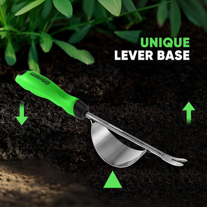 Grootpow HW1 Hand Weeder Tool, Weed Puller Tool with Ergonomic Handle for Garden - Durable Unique