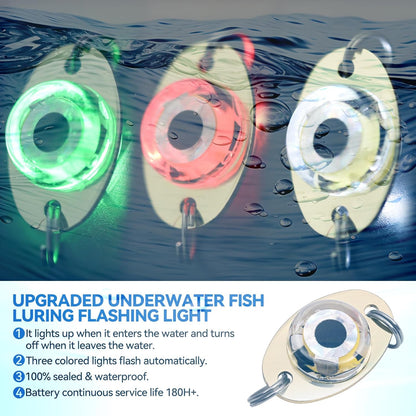 LED Underwater Fishing Lures，LED Lighted Bait Flasher，Deep Drop Fishing Lures，Fish Eye Attractive