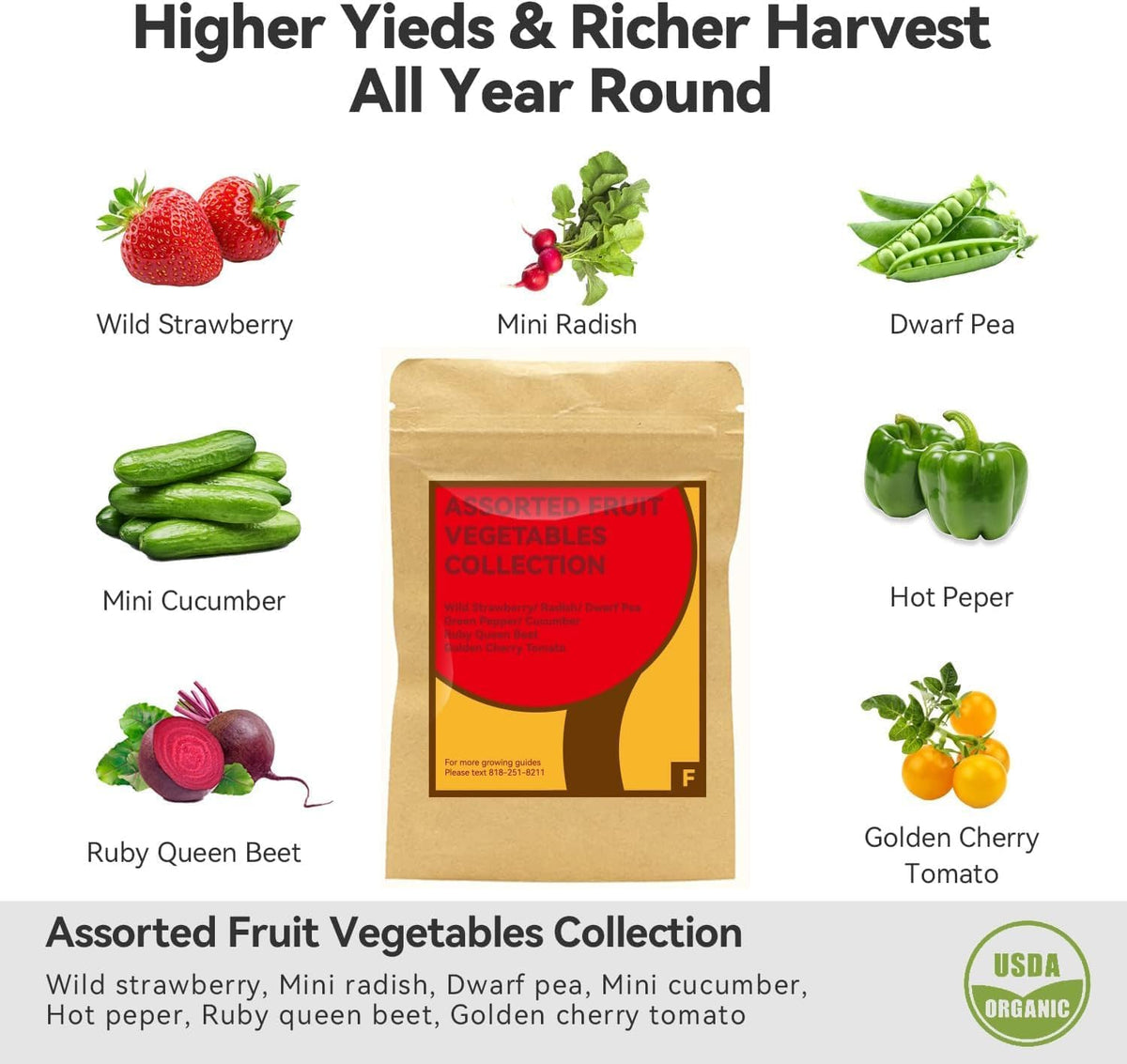 inbloom Fruit Seed Pod Kit for AeroGarden, Ahopegarden, GARDENCUBE, MUFGA, iDoo Hydroponics Growing