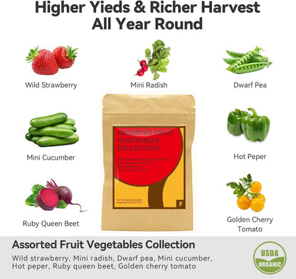 inbloom Fruit Seed Pod Kit for AeroGarden, Ahopegarden, GARDENCUBE, MUFGA, iDoo Hydroponics Growing