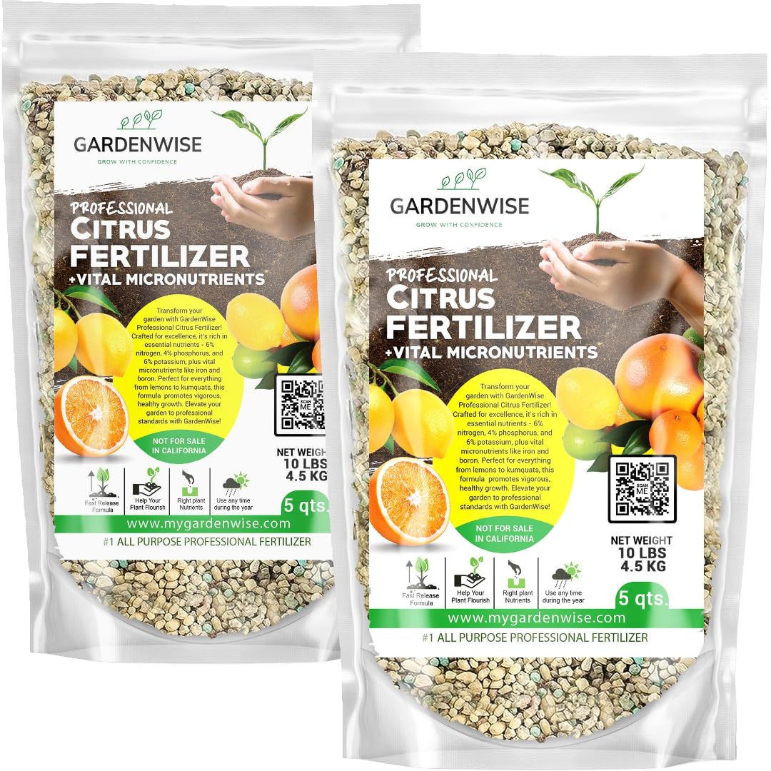 Professional Citrus Fertilizer + Vital Micronutrients; Perfect Balanced NPK for All Citrus; for
