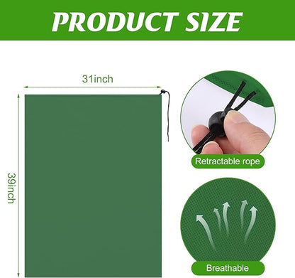 Alpurple 3 Packs Winter Drawstring Plant Covers- 31 x 39 Inch Warm Plant Protection Cover Bags