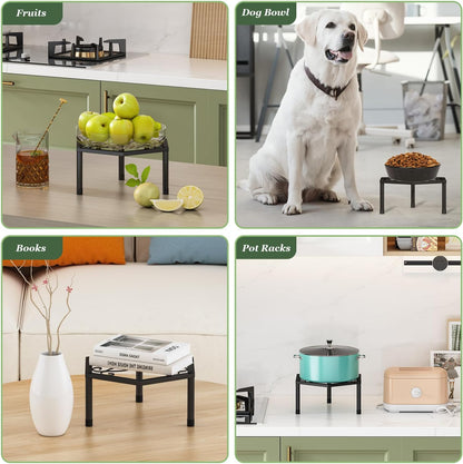 5-Pack Metal Plant Stands, Anti-Rust Iron Flower Pot Stand Heavy Duty Plant Pot Shelf for Multiple