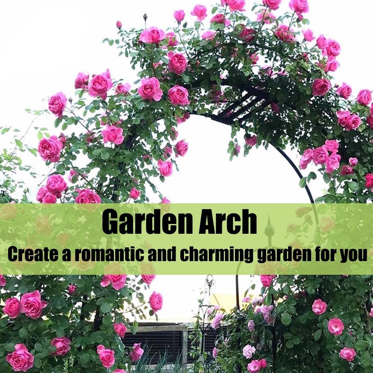 Garden Arbor, Metal Wedding Arch for Ceremony Party, Garden Trellis for Climbing Plants Outdoor