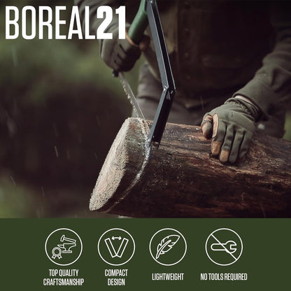 AGAWA - BOREAL21 Tripper Kit - Includes 21" Folding Saw, Nylon Carrying Case, 21" All-Purpose & 21"