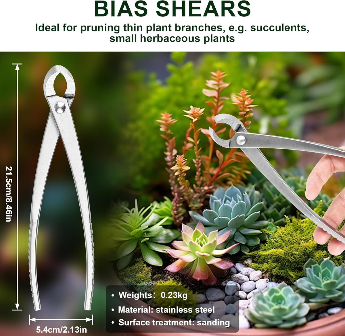 6 PCS Bonsai Pruning Tool Set, 6 Different Roles of Scissors to Meet All the Needs of the Usage