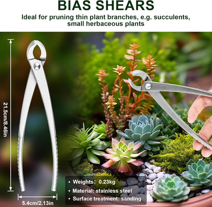 6 PCS Bonsai Pruning Tool Set, 6 Different Roles of Scissors to Meet All the Needs of the Usage