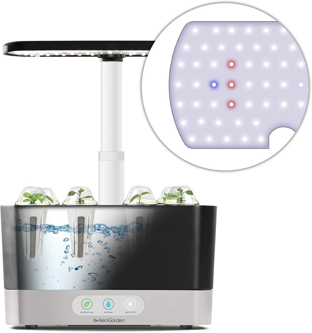 AeroGarden Harvest Indoor Garden Hydroponic System with LED Grow Light and Herb Kit, Holds up to 6