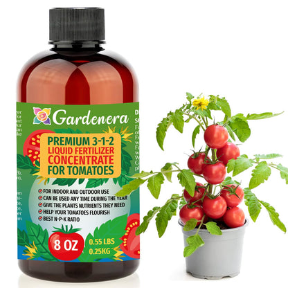 Premium Liquid Tomato Plant Fertilizer - 3-1-2 Concentrate for Indoor Plants and Flowers by