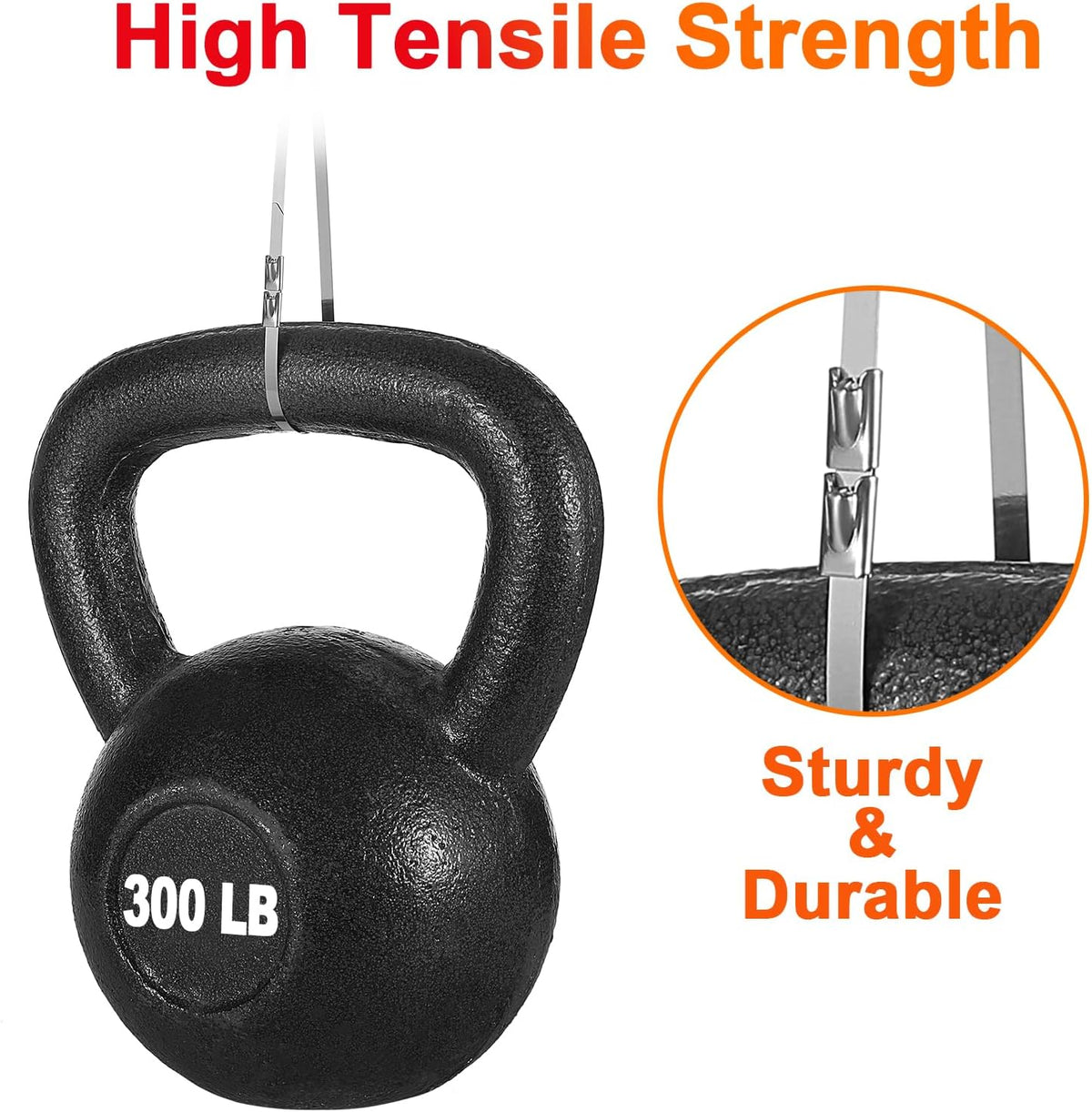 Metal Zip Ties (200PCS 11.8 Inch), 304 Stainless Steel, 300 LBS Heavy Duty Double Headed